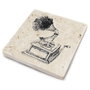 Hermia TBA7436502215254 Alfombrilla de Cristal de Piedra Natural 10 x 10 x 1 cm (4 Piezas)